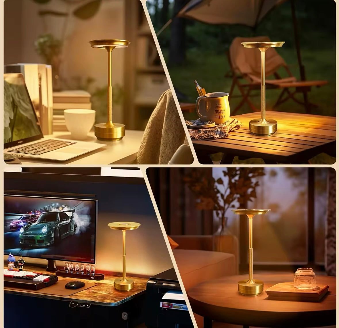 Bordslampa Steal LED - Portabel
