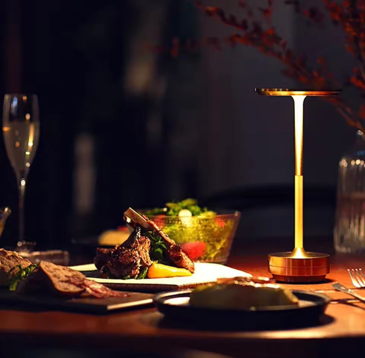 Bordslampa Steal LED - Portabel