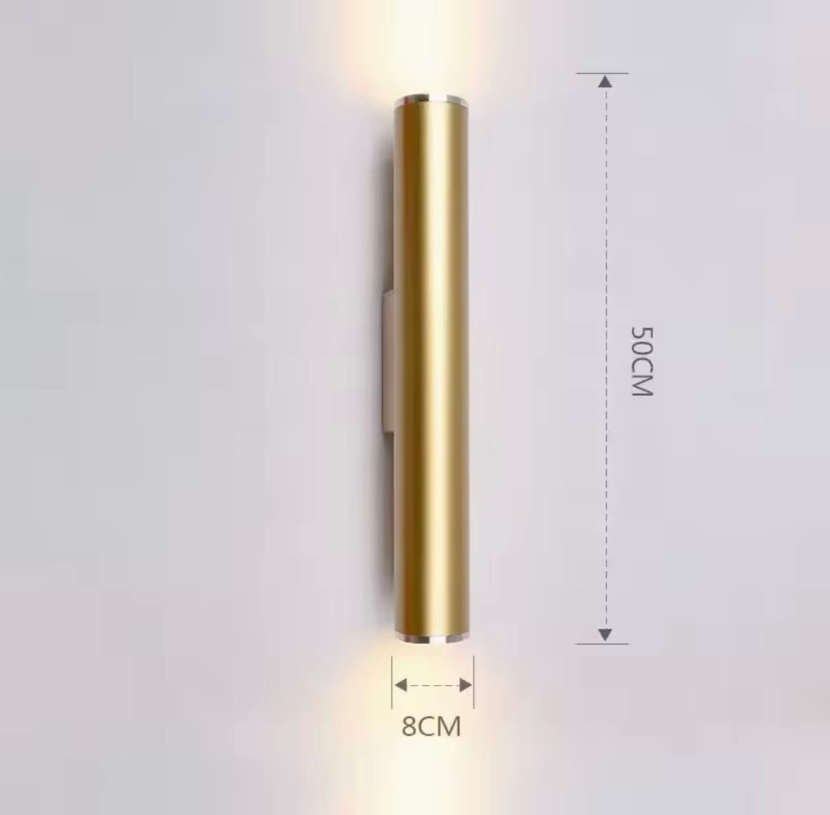 Elegant guldlampa