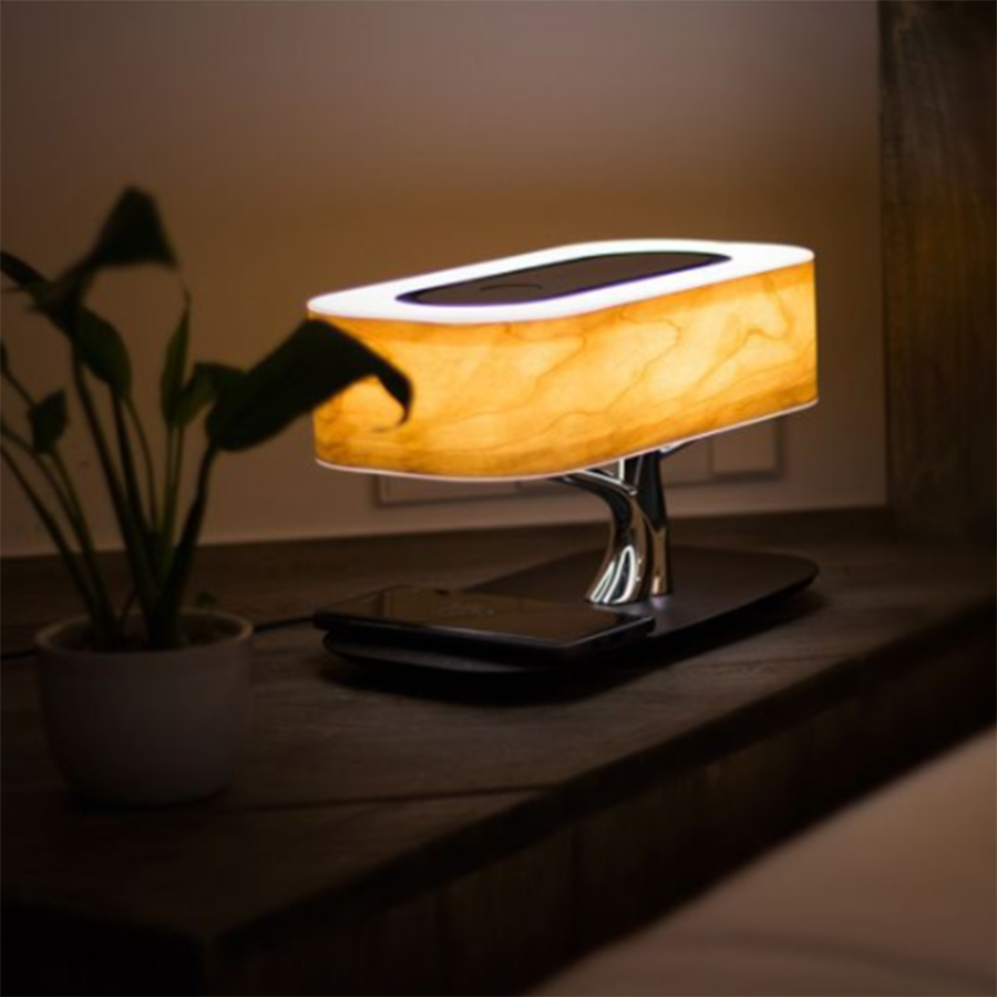 Körsbärsträ Bordslampa
