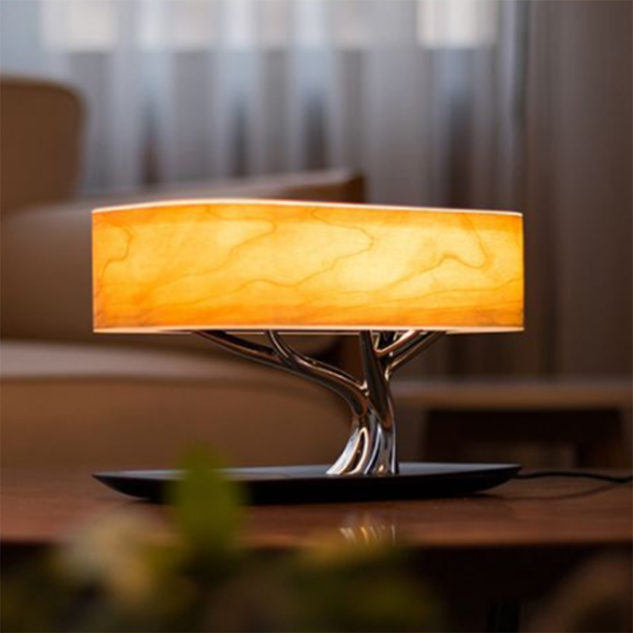 Körsbärsträ Bordslampa