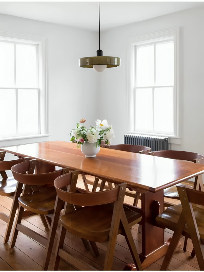 Bauhaus inspirerad taklampa i glas